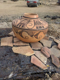 Native American Extraordinary Large Traditional Hopi Poly Chrome Pottery Jar, by Dee Setalla, # 1588 Sold