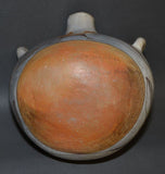 Native American Laguna Poly chrome Pottery Canteen, C 1940's-1950's, by Cecilia Gaisthea, #801