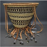 Native American Basket, Apache Burden Basket, Ca 1970's, #902 Sold