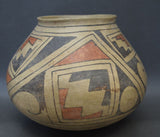 Prehistoric Pottery, Cases Grande Hand Painted Polychrome Pottery Olla, #915