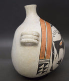 Acoma Pottery Canteen by Jessie Garcia, Ca 1970’s, #943 Sold