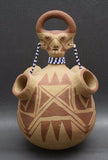 Native American, Mojave Pottery Effigy Vase, by Elmer Gates, Ca 1970's, #1033