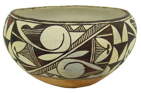 Native American, Vintage Acoma Pottery Bowl, Ca 1940"s   #1119 Sold to Larry