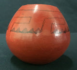 Native American Vintage Maricopa Pottery Jar, by Gertrude Stevens, Ca 1940', # 1138