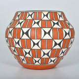 Native American, Acoma Poly Chrome Pottery Olla, Loretta Garcia (Acoma, B. 1956) #1197 Sold