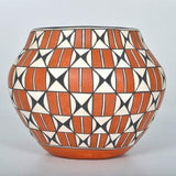 Native American, Acoma Poly Chrome Pottery Olla, Loretta Garcia (Acoma, B. 1956) #1197 Sold