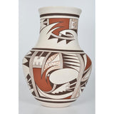 Native American, Hopi Poly Chrome Pottery Vase by Marianne Navasie # 1194 Sold