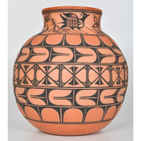 Native American Santo Domingo Pottery Olla, Thomas Tenorio #1192