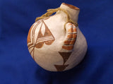 Native American, Vintage Acoma Canteen, Ca 1940, #1204