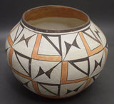 Native American, Historic Poly Chrome Acoma Pottery Jar, Ca 1920's, #1271 Sold