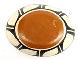 Native American Santo Domingo Poly Chrome Pottery Bowl by B. Veale, Ca 1970's #1290