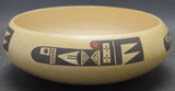 Native American Hopi Pottery Bowl, by Agnes Setalla Nahsonhoya, Ca 1980's, #1289