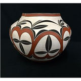 Native American Vintage Acoma Poly Chrome Pottery Olla, by Adrian Vallo, Ca 1993, #1325 sold