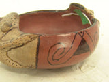 Native American Vintage Maricopa Pottery Frog Bowl, by Mabel Sunn (1898-1980), Mid 1900's, #1343 SOLD