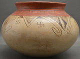 Native American, Vintage Maricopa Pottery Bowl, By Suzie Bill, Ca 1940's, #1424 SOLD