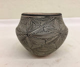 Native American, Vintage Acoma Pottery Bowl, by Lucy Lewis (1898-1992, Ca. 1960's, #1442 SOLD