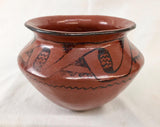 Native American, Vintage Unique Maricopa Pottery Jar, By Ida Redbird, (1892-1971). Ca 1940's- 1950's, #1468 SOLD