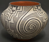 Native American, Vintage Acoma Pottery Olla, by  Adrienne Roy Keene, Ca. 1970's, #1463 SOLD