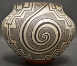 Native American, Vintage Acoma Pottery Olla, by  Adrienne Roy Keene, Ca. 1970's, #1463 SOLD