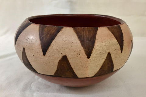 Native American, Vintage Maricopa Pottery Bowl, by Barbara Johnson, Ca 1950's, #1519a SOLD