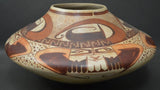 Native American, Vintage Hopi Polychrome Pottery Jar, Attributed To Mark Tahbo, Ca 1980's-90's, #1523 SOLD