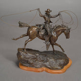 James Regimbal, Bronze Sculpture “The Roper”, 1/50, ca 1978, #832 SOLD