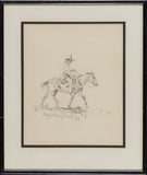 Olaf Wieghorst (American, 1899-1988) Pencil Sketching, “Indian on Horse”, C 1929, #850