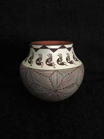 Delores Juanico Kokopelli Water Jar, #1365-sold