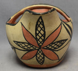 Native American, Santo Domingo Floral Design Pottery Pitcher, Ca 1930's, #1695 SOLD