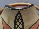 Native American, Santo Domingo Floral Design Pottery Pitcher, Ca 1930's, #1695 SOLD