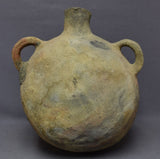 Native American, Rare Very Large Historic Hopi Pottery Water &amp; Snake Canteen, 1890's, #1654 SOLD