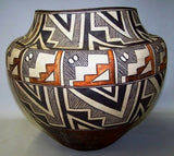 Native American, Historic Acoma Polychrome Olla, #920