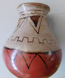 Native American,  Maricopa, Poly Chrome Pottery Pot, Ca 1940's, #1198