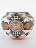 Native American Acoma Pottery Olla, by Rachel Aragon, Ca 1980's, #1374 SOLD