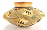 Native American Vintage Hopi Poly Chrome Pottery Jar, by Vernida Polacca Nampeyo (b.1955), #1438 SOLD