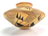 Native American Vintage Hopi Poly Chrome Pottery Jar, by Vernida Polacca Nampeyo (b.1955), #1438 SOLD