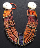 Naga Small Yiptung Bead Upper Konyak Bib Necklace, #1149 Sold