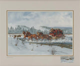 Western Artist Ron Stewart, Water Color Painting, "Making up Time" #1081 Reserved for Andreas