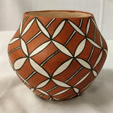 Native America, Vintage Acoma Poly Chrome Pottery Jar, by Emma Chino, Ca 1980, #1393 SOLD