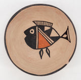 Native American, Santo Domingo Pottery Bowl, by Abel and Carol Calabaza, Ca 1980's, #1381 SOLD