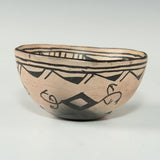 Native American, Historic Tesuque Pottery Bowl, Ca. 1930's-40's, # 1453 SOLD