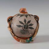 Native American, Historic Cochiti Pottery Canteen, Ca 1940's,  #1454 SOLD