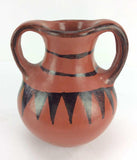 Native American Vintage Maricopa Pottery Vase, By Barbara Johnson, Ca, 1970's, # 1334