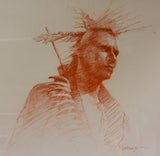 Western Artist, Bill Lundquist, “Dances with Wolves-Sioux Warrior”, #891 Donated to NRA Foundation 2016