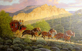 Western Artist, Ron Stewart, Oil Painting, "Phoenix Bound", Ca 2015, #775 -Sold