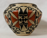 Native American Pottery, Historical Acoma Polychrome Olla, #914