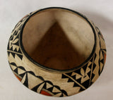 Native American Pottery, Historical Acoma Polychrome Olla, #914