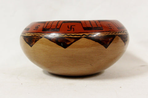 Native American Pottery, Historic Maricopa Pottery Bowl, by Mary Juan, Ca 1930's, #819 b. Sold Out