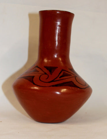 Native American Maricopa Made Pottery Vase, signed Phyllis Johnson, 973-Sold