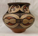 Native American, San Ildefonso Polychrome Pottery Jar, Ca 1900, #982